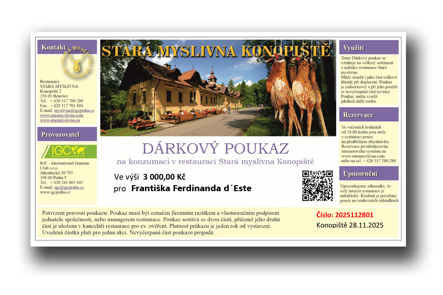 Dárkové poukazy